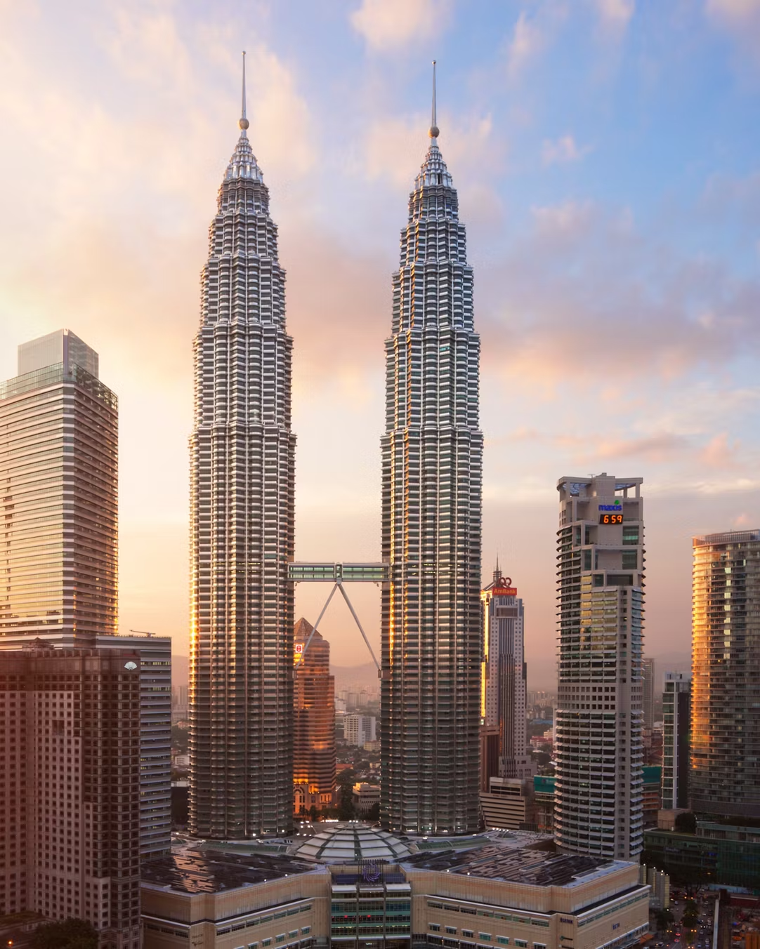 Kuala Lumpur skyline for KL to Singapore private car pickup planning